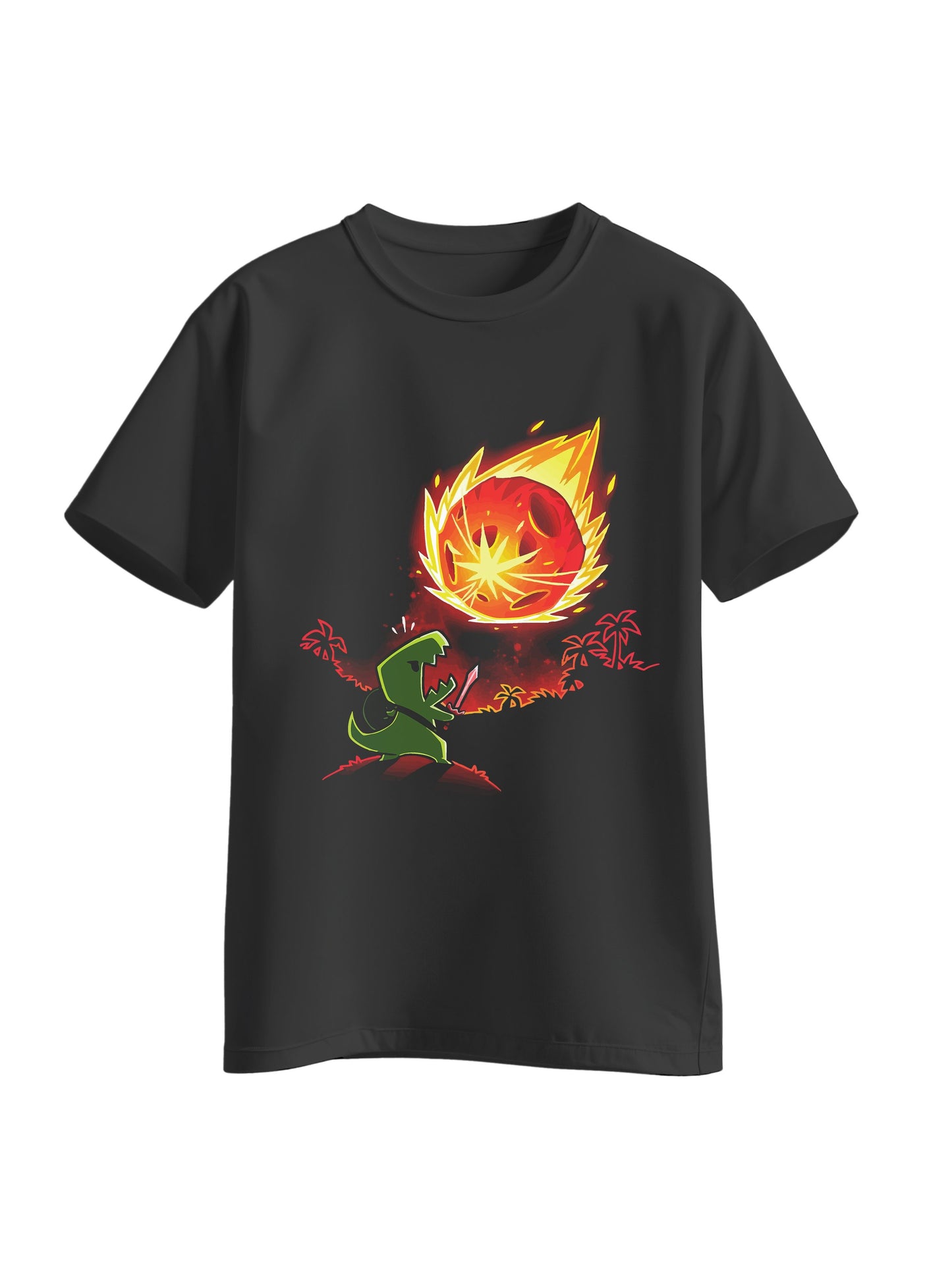 Camiseta Diseño Dino Meteorito
